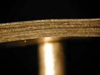 超極薄のアルミ箔８枚溶接
